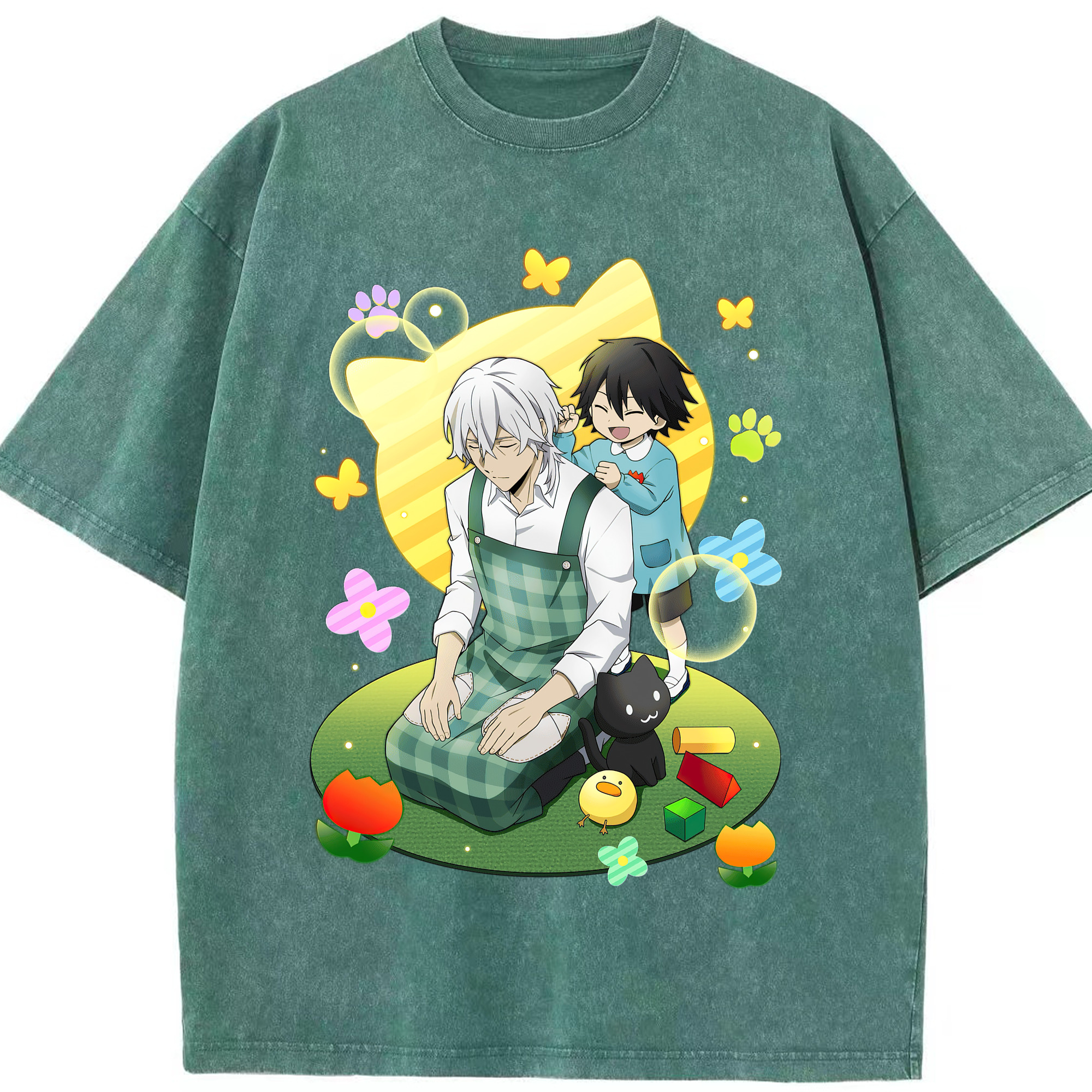 （画像用） 文豪ストレイドッグス Bungo Stray Dogs 綿100% ヴィンテージ風 半袖Tシャツ（フロントプリント）